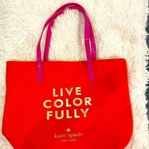 NEW KATE SPADE LIVE COLOR FULLY TOTE BAG